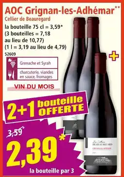 Norma Cellier de Beauregard AOC Grignan-les-Adhémar offre