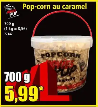 Norma MOVIES POP Pop-corn au caramel offre