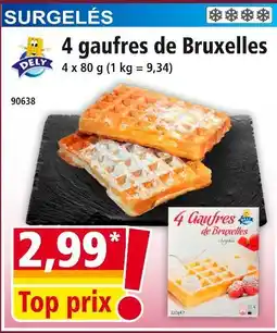 Norma DELY 4 gaufres de bruxelles offre