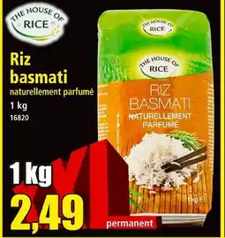 Norma THE HOUCE OF RICE Riz basmati offre