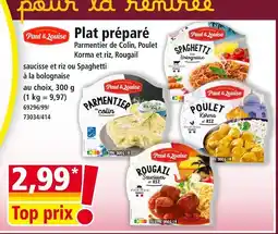 Norma PAUL ET LOUISE Plat préparé offre