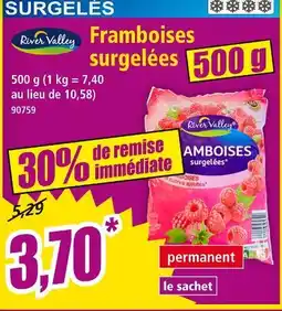Norma RIVER VALLEY Framboises surgelées offre