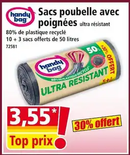 Norma HANDY BAG Sacs poubelle avec poignées ultra résistant offre