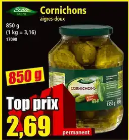 Norma Cornichons aigres-doux offre