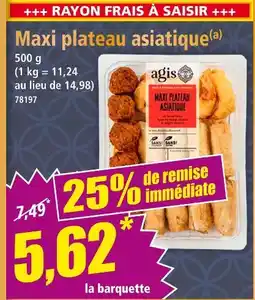 Norma Agis Maxi plateau asiatique offre