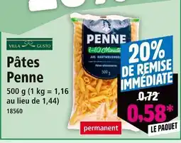 Norma VILLA GUSTO Pâtes Penne offre