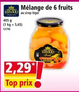Norma MIKADO Mélange de 6 fruits offre