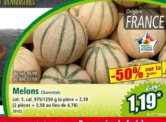 Norma Melons Charentais offre