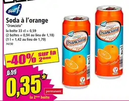Norma SURF Soda à l’orange offre