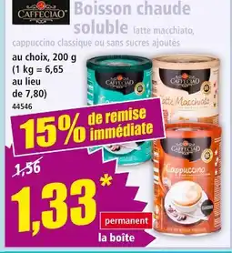 Norma CAFFECIAO Boisson chaude soluble offre