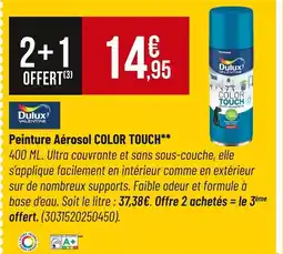 Bricorama Dulux Valentine Peinture Aérosol COLOR TOUCH offre