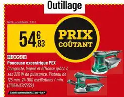 Bricorama BOSCH Ponceuse excentrique pex offre