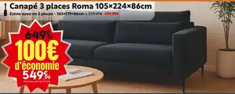 Maxi Bazar Canapé 3 places Roma offre