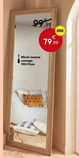 Maxi Bazar Miroir Joanna cannage offre