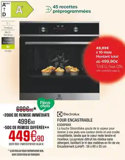 Extra Electrolux Four encastrable offre