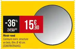 Bricorama Miroir rond offre