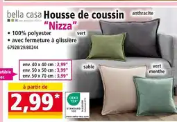 Norma BELLA CASA Housse de coussin Nizza offre