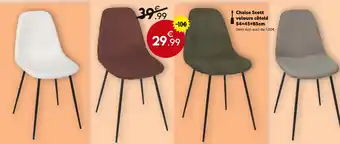 Maxi Bazar Chaise Scott velours côtelé offre