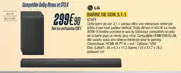 Proxi Confort LG Barre de son 3.1.1 offre