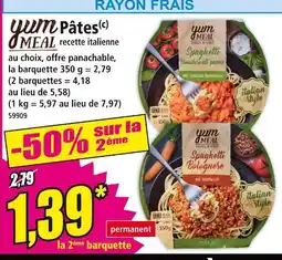 Norma YUM MEAL Spaghetti Pomodoro au parmesan offre