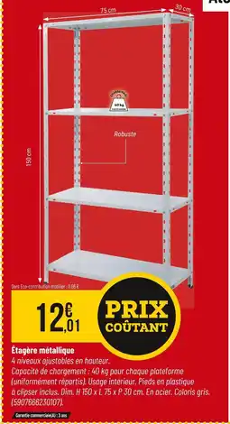 Bricorama Étagère métallique offre