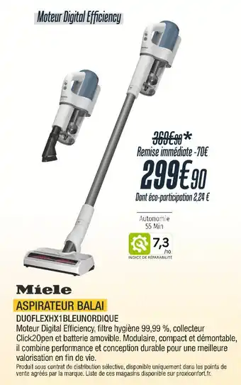 Proxi Confort MIELE Aspirateur balai offre