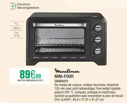 Extra Moulinex MINI-FOUR offre