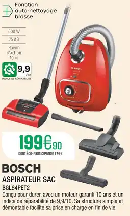 Extra BOSCH Aspirateur sac offre