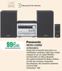 Extra Panasonic Micro-chaîne offre