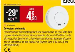Bricorama Smartwares Détecteur de fumée offre