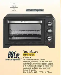 Proxi Confort MOULINEX Mini-four offre