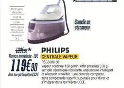 Proxi Confort PHILIPS Centrale vapeur offre
