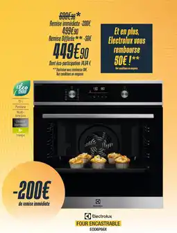 Proxi Confort ELECTROLUX Four encastrable offre