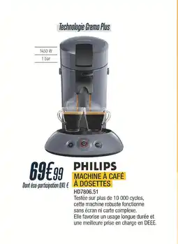Proxi Confort PHILIPS Machine à café à dosettes offre