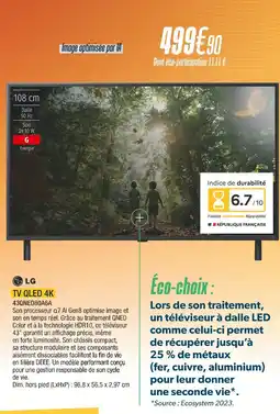 Proxi Confort LG Tv qled 4k offre