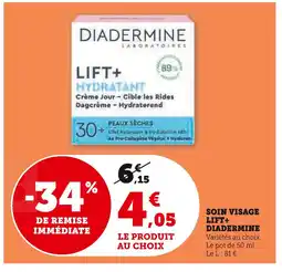 Super U Diadermine SOIN VISAGE LIFT+ offre