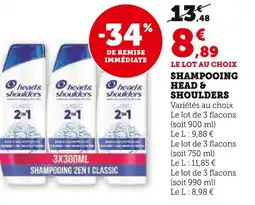 Super U HEAD & SHOULDERS Shampooing offre