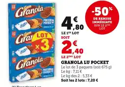 Super U LU Granola Pocket offre