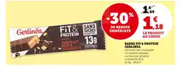 Super U GERLINEA Barre fit & protein offre