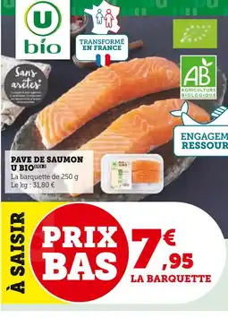 Super U U BIO Pavé de saumon offre