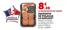Super U LE GAULOIS Paupiette de volaille offre