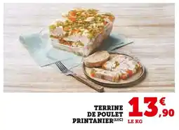 Super U Terrine de poulet printanier offre