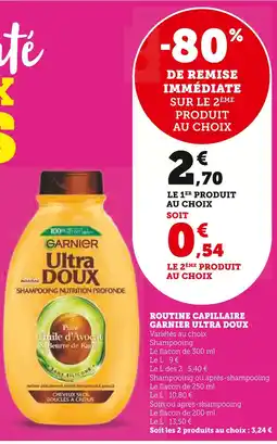 U Express GARNIER ULTRA DOUX Ultra Doux Shampoing Nutrition Profonde offre