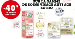 U Express SO'BIO -40% de remise immédiate sur la gamme de soins visage anti-âge So'Bio offre