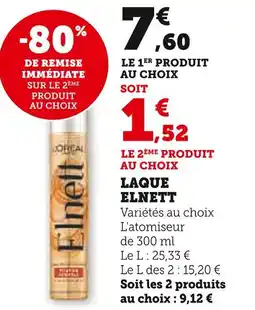 U Express L'OREAL PARIS Laque Elnett offre