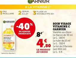 U Express GARNIER Soin visage vitamine C offre