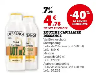 U Express Dessange Routine capillaire offre