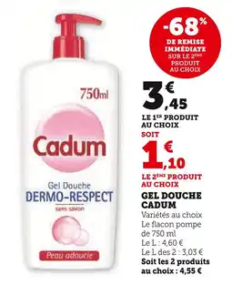 U Express CADUM Gel Douche offre