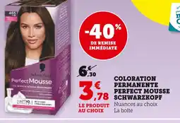U Express Schwarzkopf COLORATION PERMANENTE PERFECT MOUSSE offre