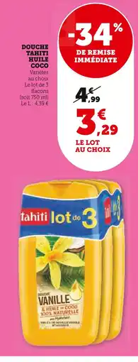U Express TAHITI Douche huile coco offre